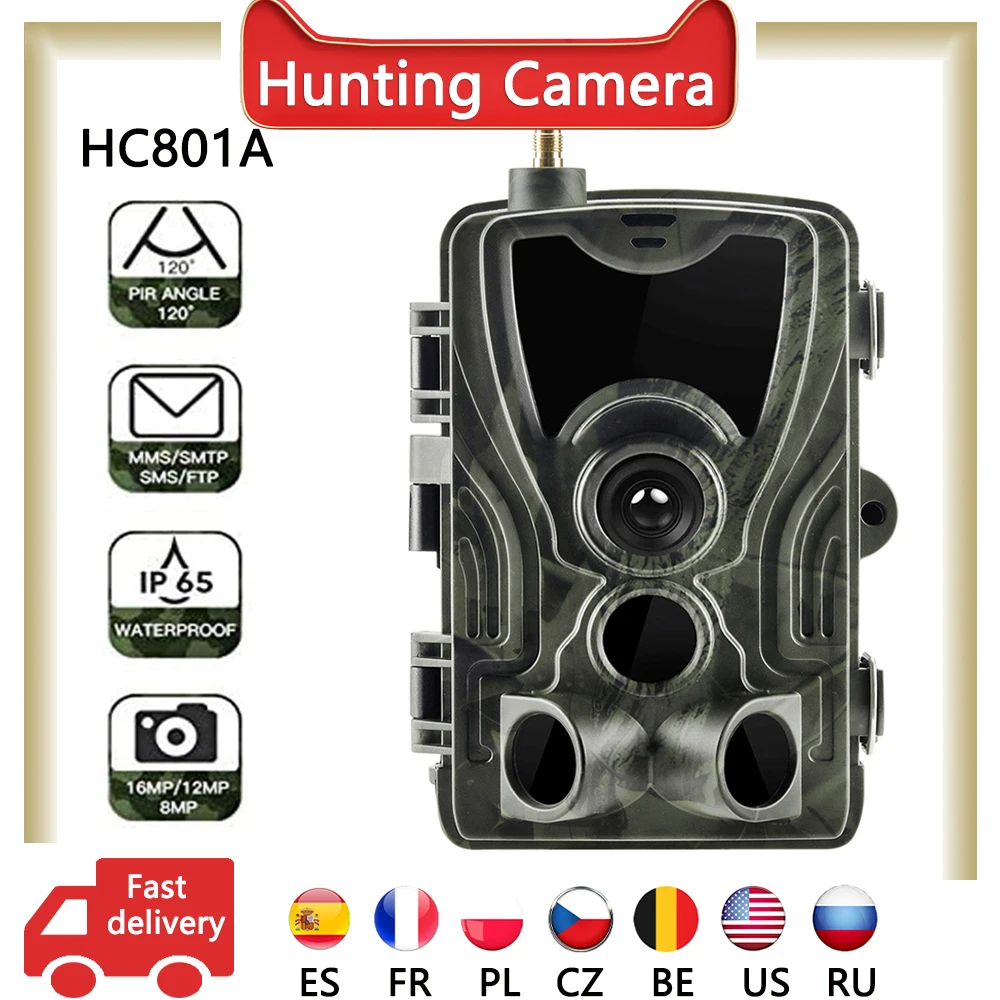 

HD Trail Hunting Camera With 5000Mah Lithium Battery 20MP 1080P IP65 Waterproof Photo Traps 0.3s Wild Surveillance Night Vision