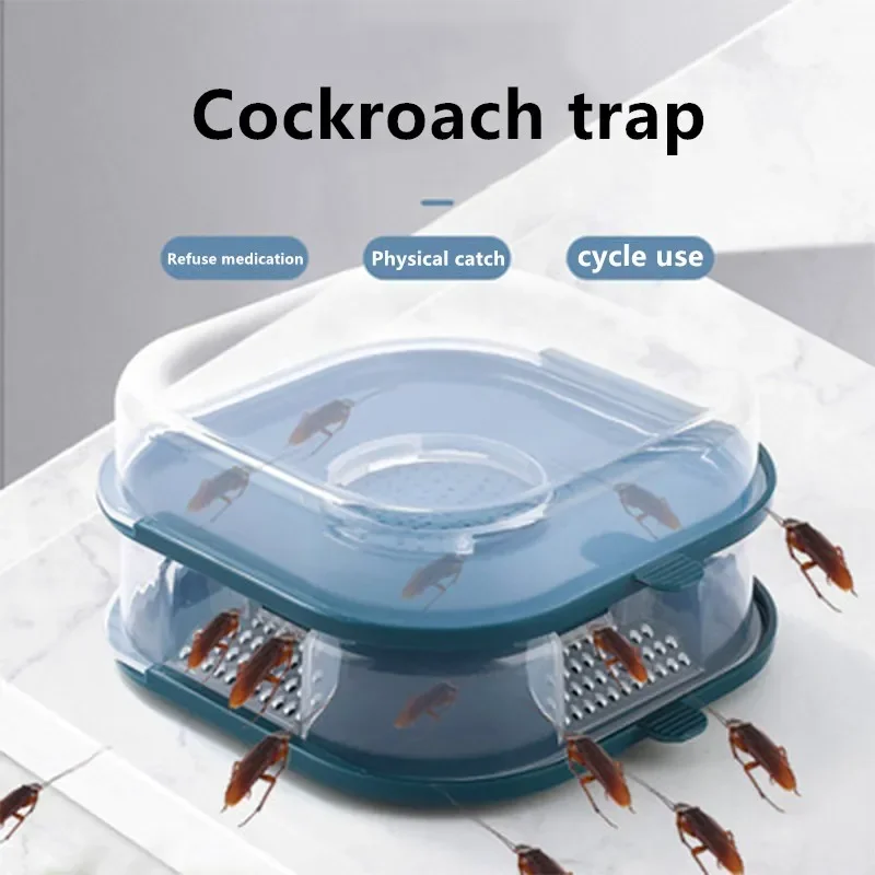 

Household Cockroach Trap Box Cockroach Insect Cockroach Catcher Cockroach Killer Traps Pesticides for Kitchen Garden
