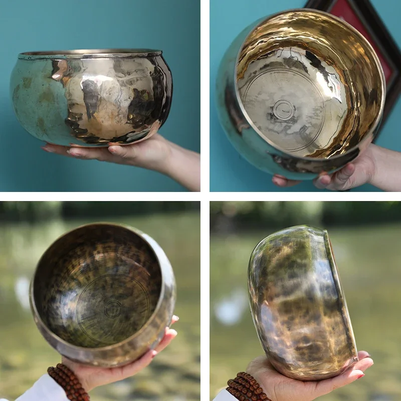 Винтажная Поющая чаша ручной работы профессиональные тибетские чаши из Непала