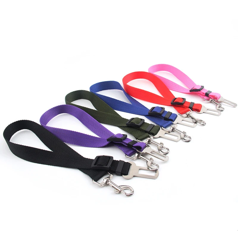 

Pet Dog Cat Car Seat Belt Adjustable Harness Seatbelt Lead Leash for Small Medium Dogs Travel Clip Pet Supplies 5 Color