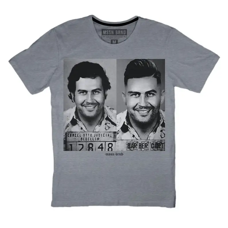 

Pablo Escobar T-Shirt Playera Escobarber Barber