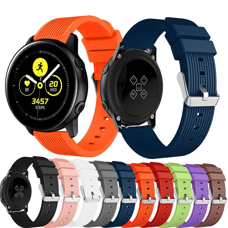 

Ремешок сменный для Samsung Galaxy watch Active, силиконовый спортивный браслет для Samsung Gear S2, 20 мм