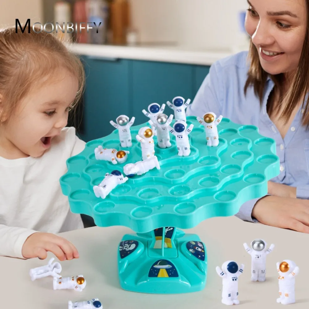 

Astronaut Frog Balance Tree Toy Cartoon Education Learning Leisure Parent-Child Interactive Desktop Intellectual Game for Kids
