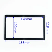 1x car audio frame 2din stereo audio dash bezel panel mounting frame for car radio dvd player plastic interior car parts