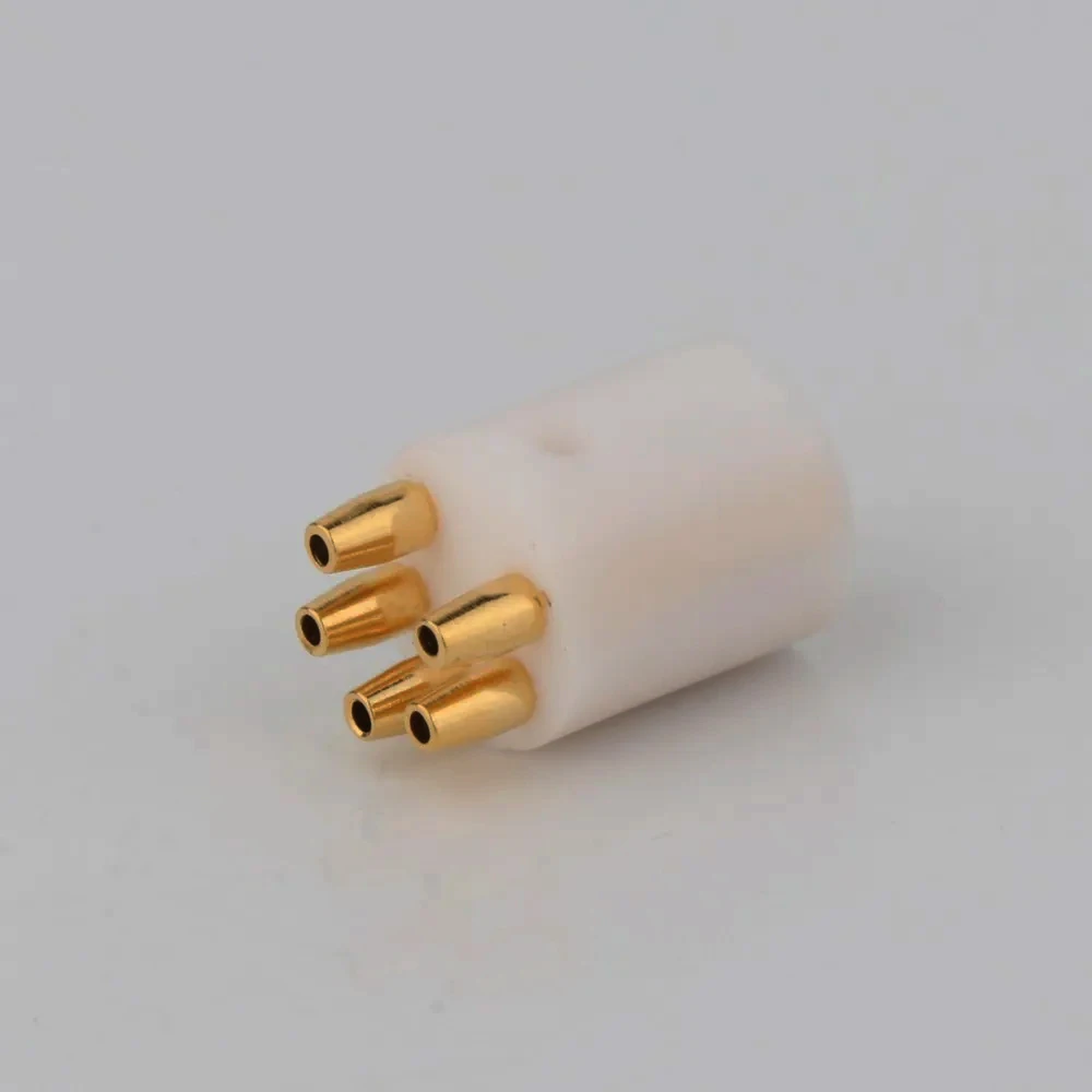 Позолоченный разъем Preffair для поворотного стола 5 контактов M DIN Tonearm гнездовой REGA