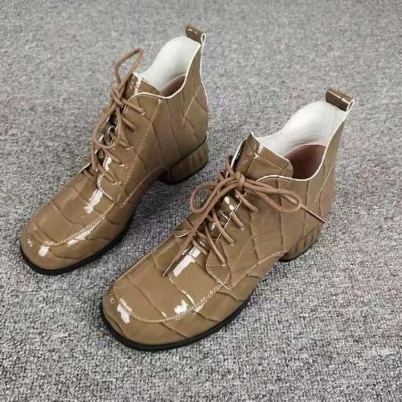 Ankle Boots Women 2022 New Autumn Winter Fashion Boots Woman PU Leather Casual Shoes Ladies Motorcycle Boots Female