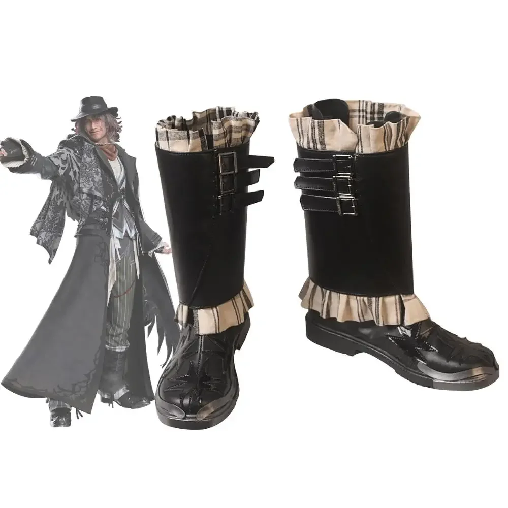 Сапоги для косплея окончательной фантазии 15 канцлер Ардин изуния кожаная обувь