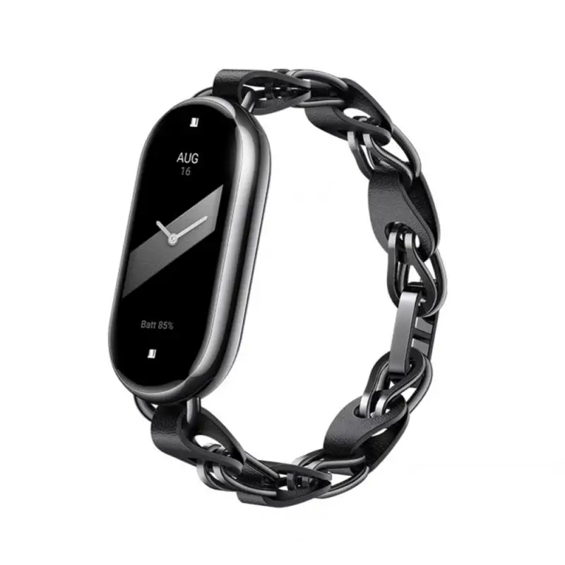 

Модный Универсальный браслет, подходит для Xiaomi Smart Band 8, аксессуары для ремешка часов, браслет из натуральной кожи для бега 8NFC