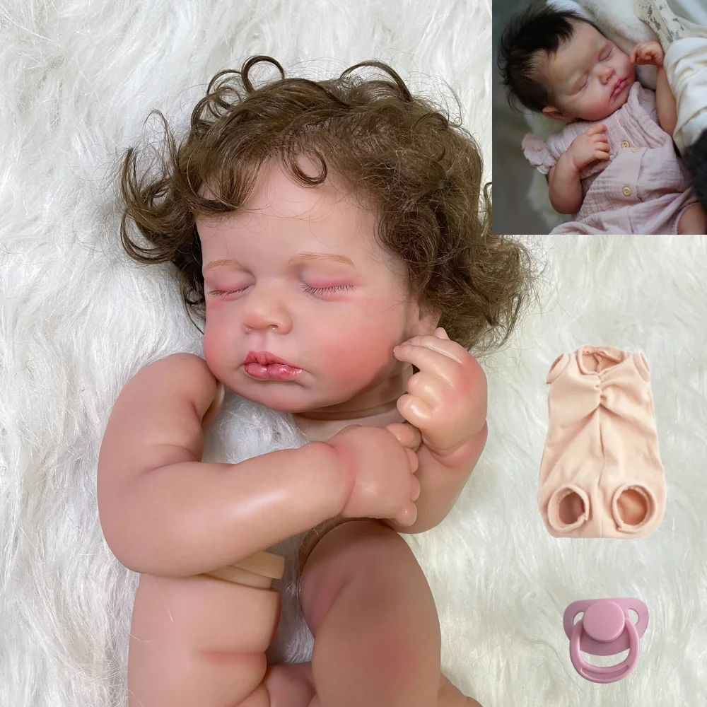20Inches Unassembled Painted Reborn Doll LouLou With Hair Tr