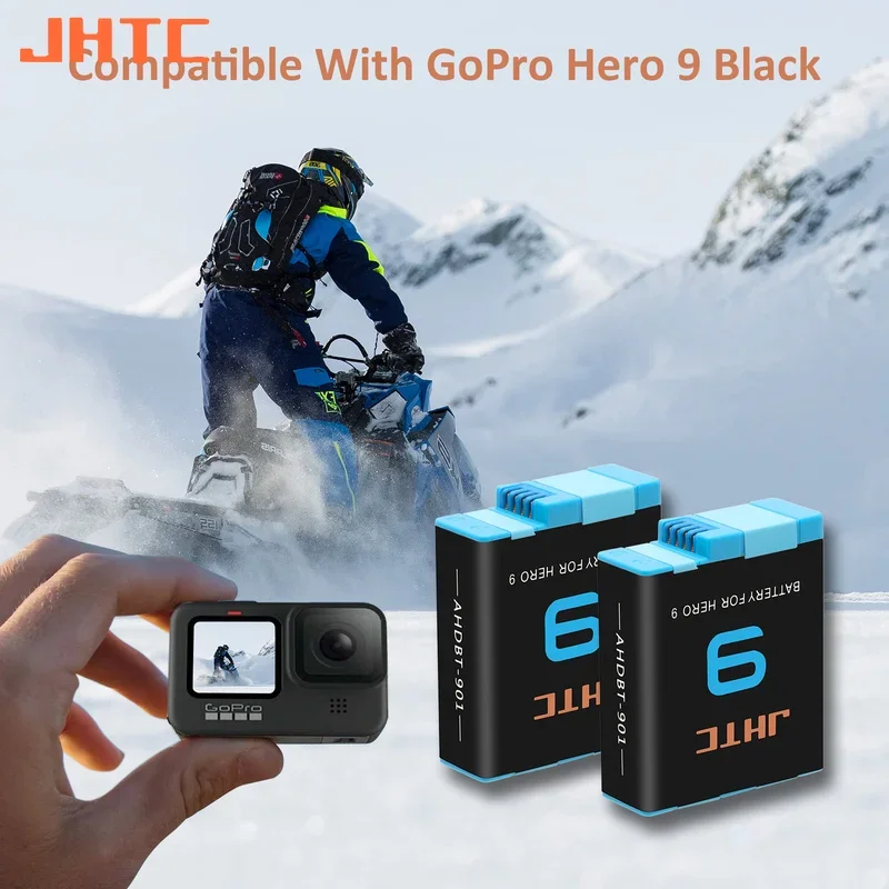 Аккумулятор 1800 мАч для Gopro Hero 9 черный