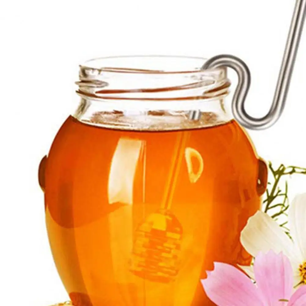 

Медовая мешалка многофункциональная изогнутая ручка из нержавеющей стали Антикоррозийные медовые палочки для домашней посуды кухонные ин...