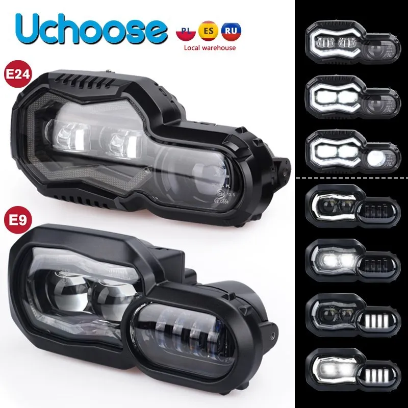 

E-mark Motorcycle Lights Headlight For BMW F800GS F800R F700GS F650GS Adventure Motorcycles Complete LED Headlight Assembly