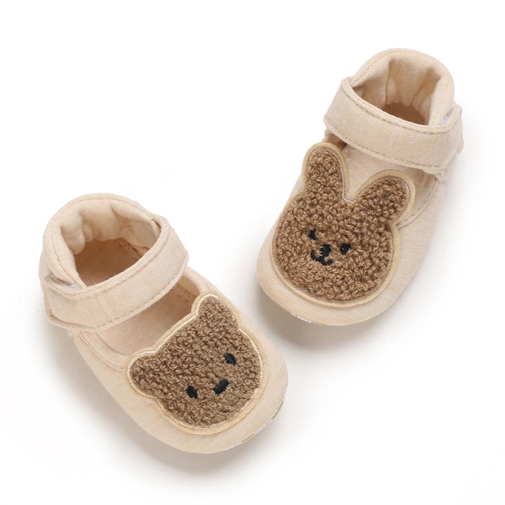 

Children Cotton Shoes Kids Home Slippers Boys And Girls Baby Cute Rabbit Ears Plush Ball Thickening Autumn Warm Indoor Shoes