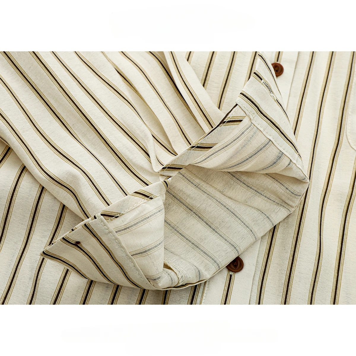 Женская однобортная рубашка с вышивкой в полоску Тонкий отворот длинный рукав