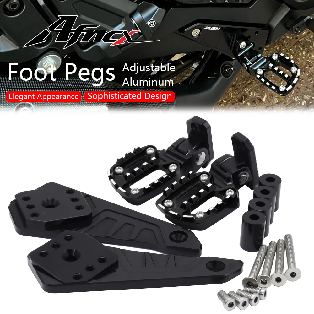

Adjustable Passenger Foot Peg Foldable Footrest Pad Rear Foot Rests Pedals For Honda X-ADV 750 XADV X-ADV750 XADV750 2021-2023