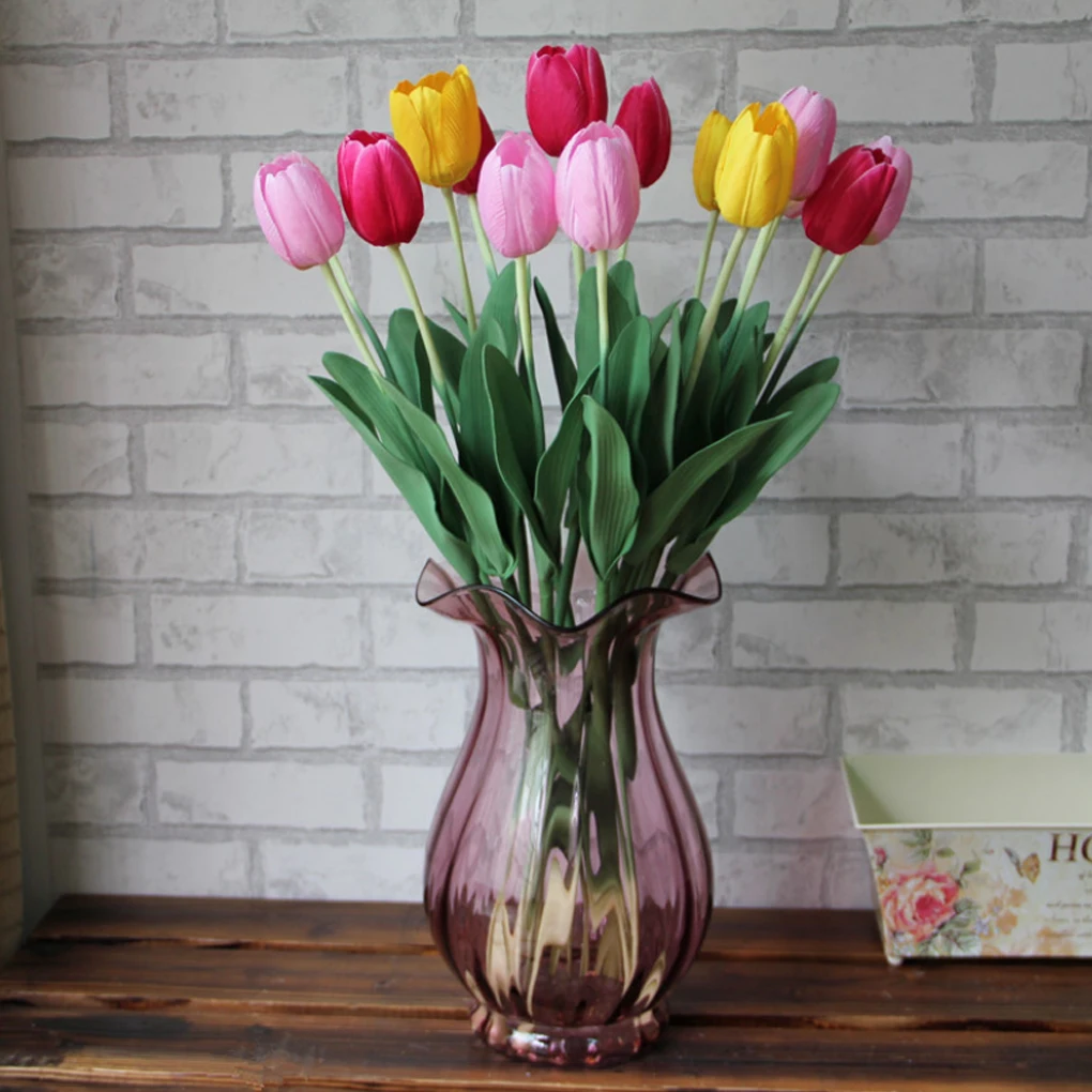 

Искусственные цветы, 30 шт., искусственные цветы, Декоративный букет тюльпанов, свадебные украшения, подарки, искусственная фотография