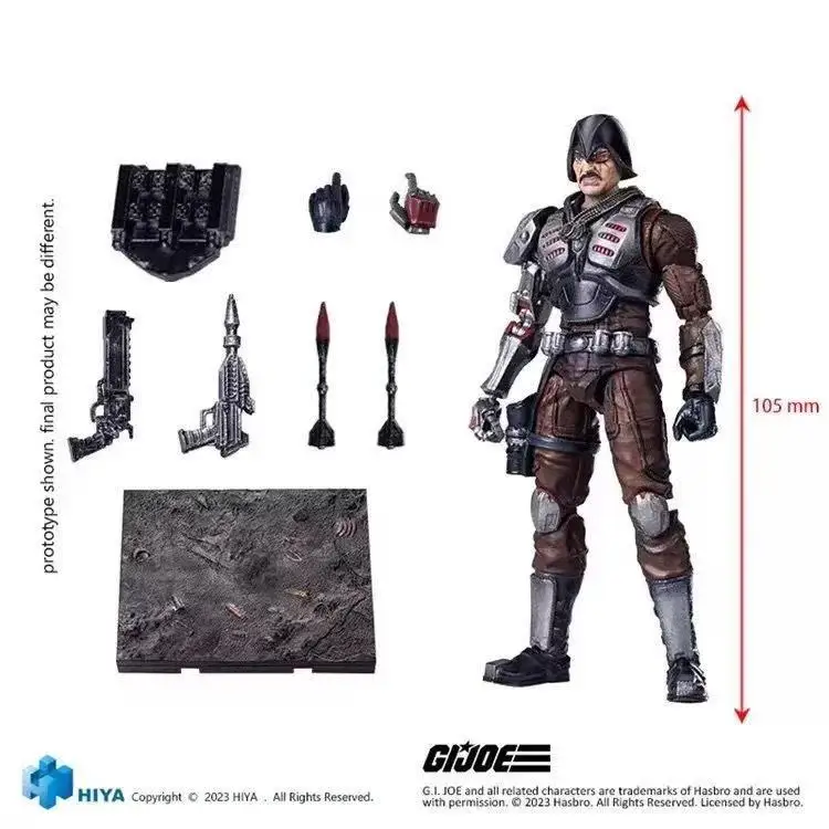 Фото Точечные товары HIYA 1/18 Фигурка Acción De 4, изысканная мини-серия G.I.Joe Major Bludd Anime Para Regalo №2