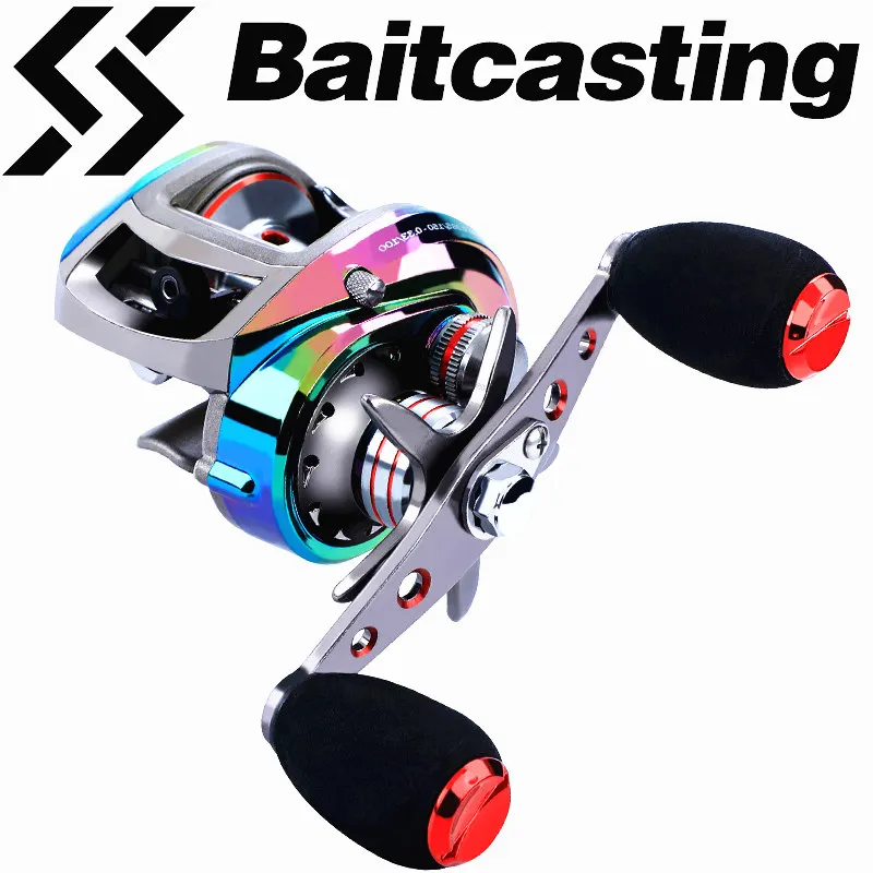

Souga Baitcasting Reels 6.3:1 Carp Fishing Gear Wheel Left/Right Hand Bass Bait Casting Fishing Reels Saltwater Reel
