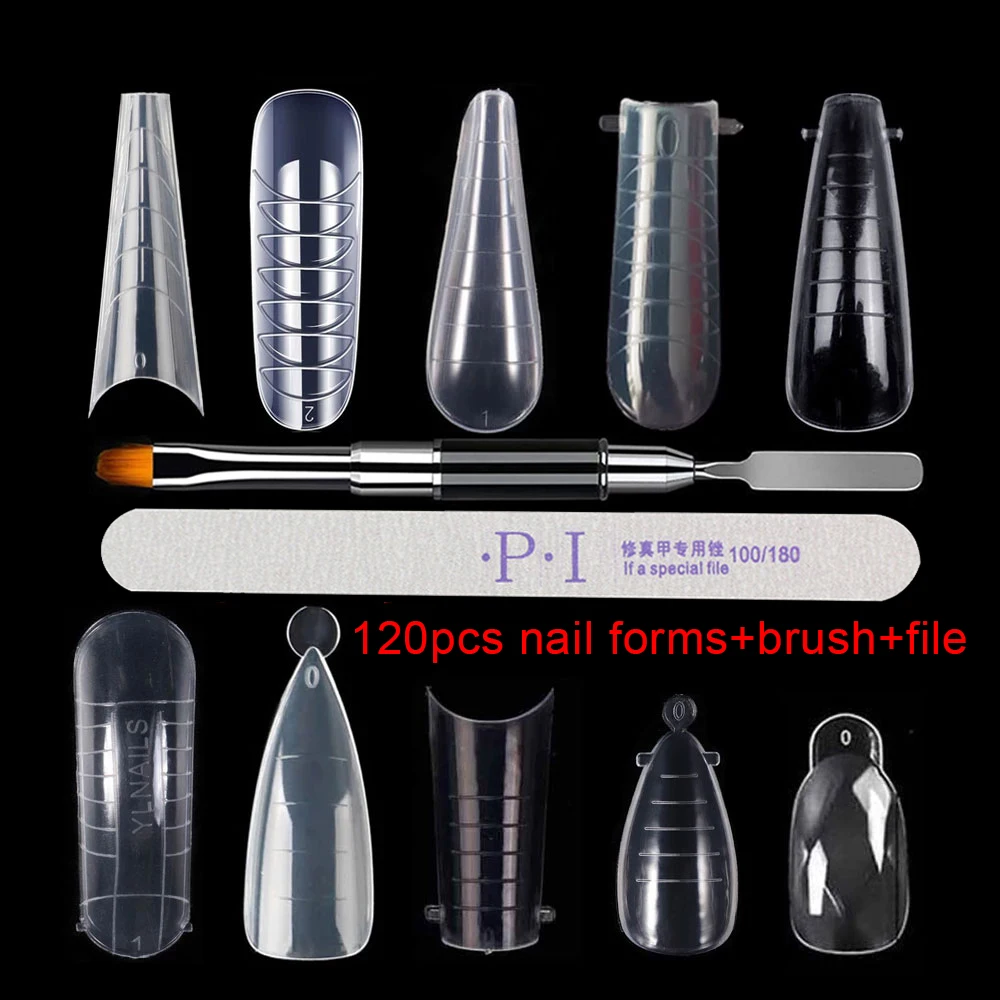 Формы для ногтей полиуф-гель накладные ногти наращивания полное покрытие