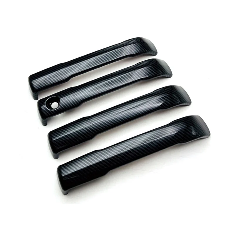 

4Pcs ABS Carbon Fiber Car External Side Door Handle Cover Trim for Toyota Sequoia 2023+