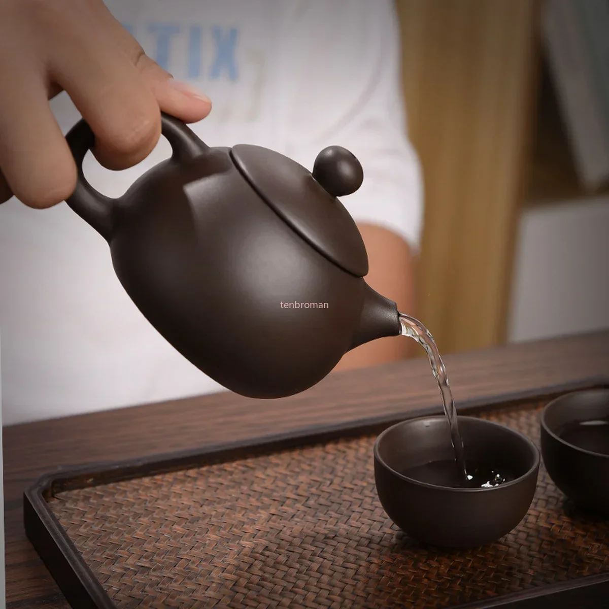 5 шт. чайные сервизы кунг-фу керамический чайник Zisha Tea Things китайский портативный и