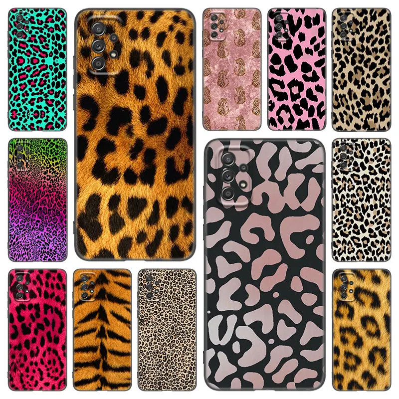 Модный чехол с тигровым леопардовым принтом Пантеры для Samsung A21 A30 A50 A52 S A13 A22 A32 A33 A53 A73 Φ A11 A12 A31 A51 A70 A71 A72