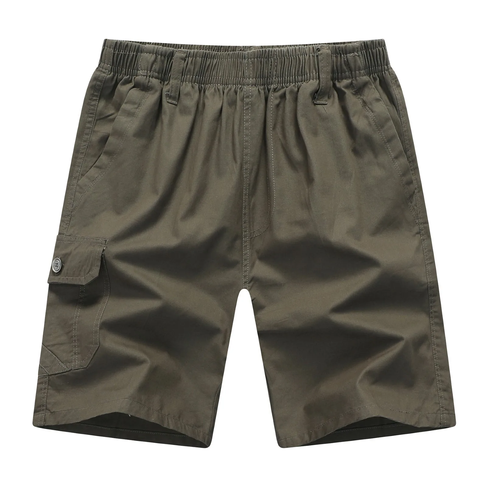 

Mens Solid Color Button Casual All Shorts Fashionable Woven Cargo Pants With Zipper Pockets Men's Cargo Jeans
