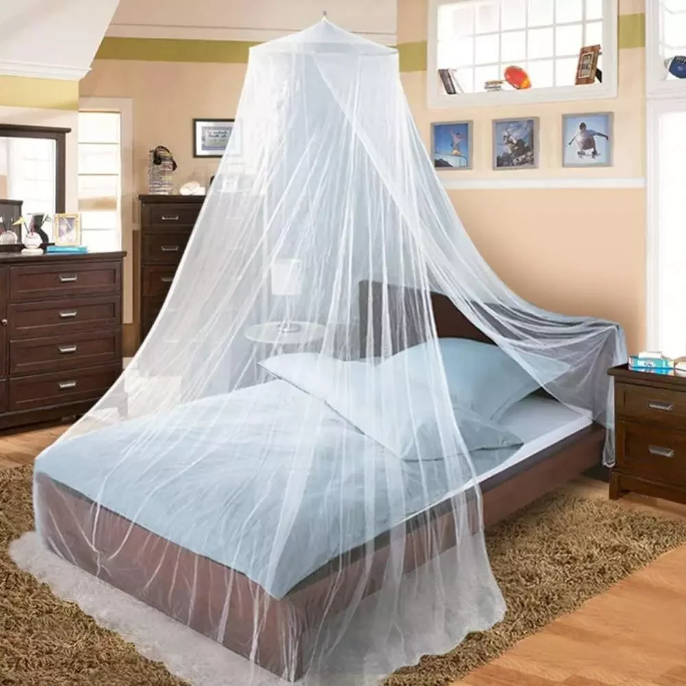 

Universal Elegant Round Lace Insect Bed Canopy Netting Curtain Dome Polyester Bedding Mosquito Net Home Furniture Dropshipping