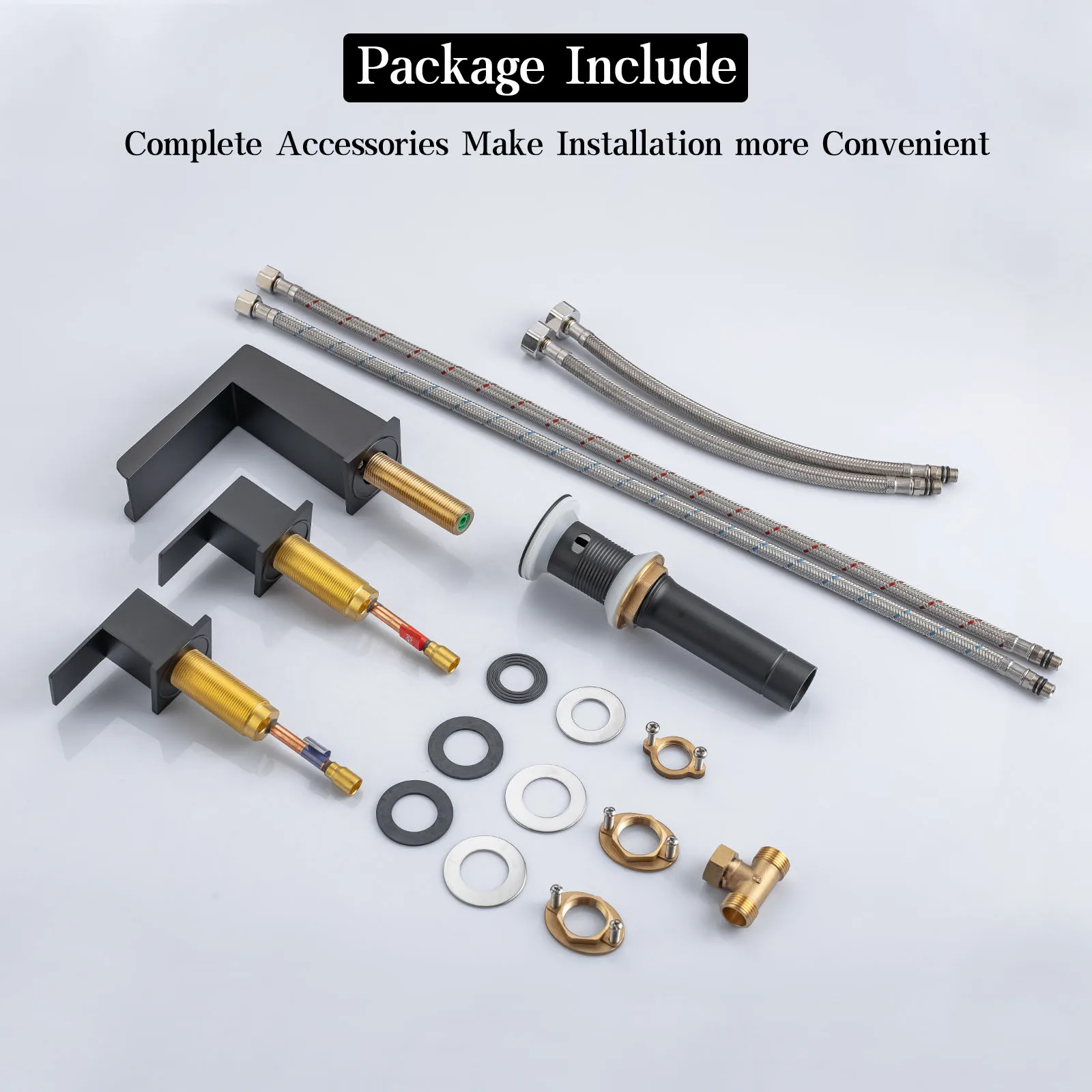 8-дюймовый широко распространенный смеситель для раковины в ванной комнате