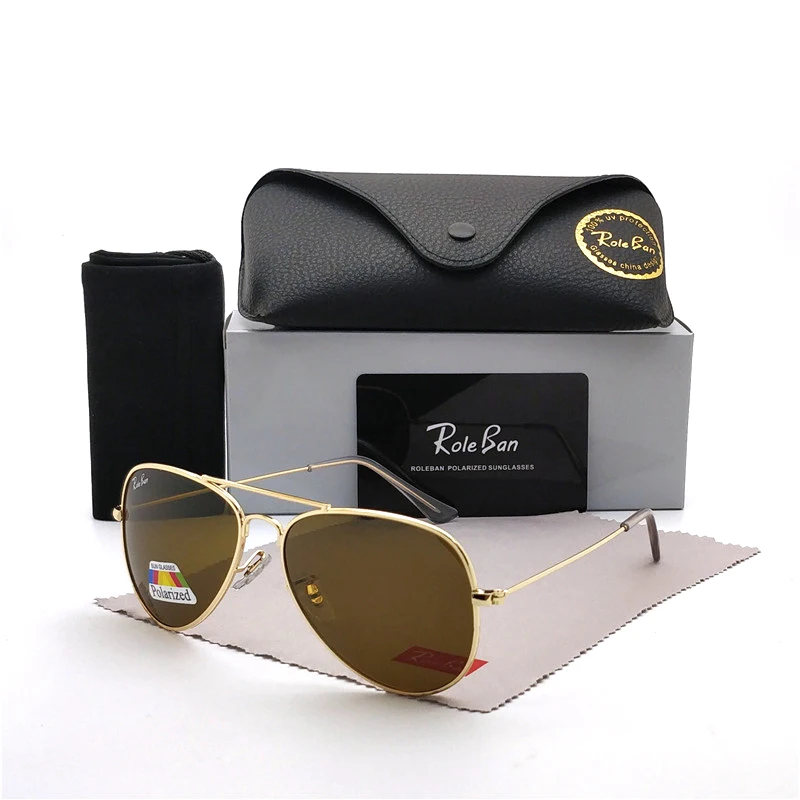 

Fashion Men Women Driving Polarized Sunglasses Vintage Classic Brand Design Sun Glasses Oculos Sol UV400 And Case