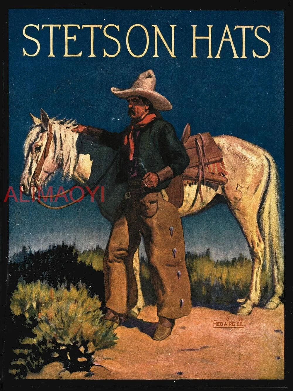 Фото Stetson Hats Ковбой Металлическая Оловянная Вывеска Оловянная Вывеска Ретро Табличка Настенный Декор для Дома Сада Кухня Паб Бар Кафе Человек Пещера 8x12 Дюймов kk №1