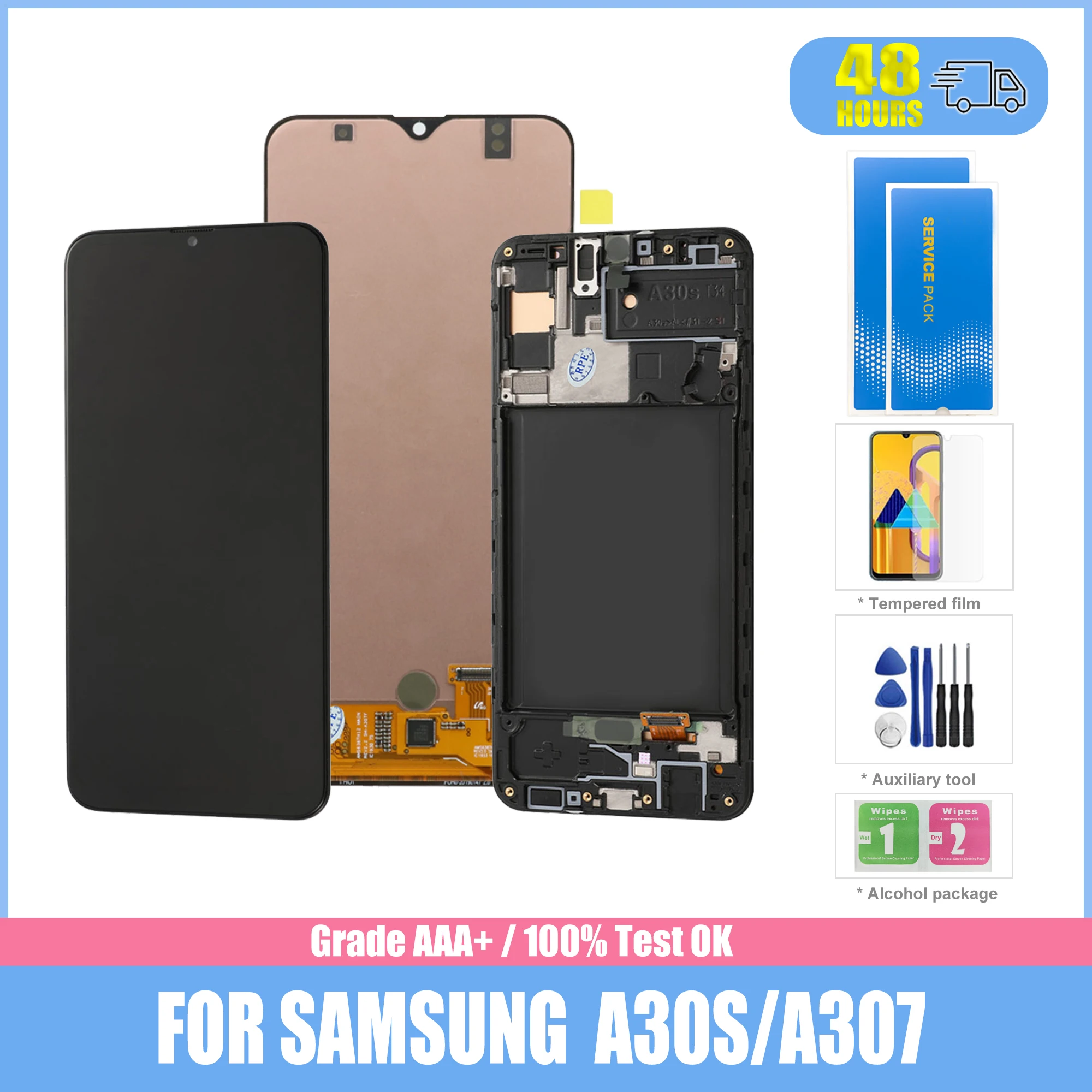 

Original 6.4 '' LCD Display with Touchscreen Digitizer Assembly for Samsung Galaxy A30s A307F A307 A307FN Repair Parts