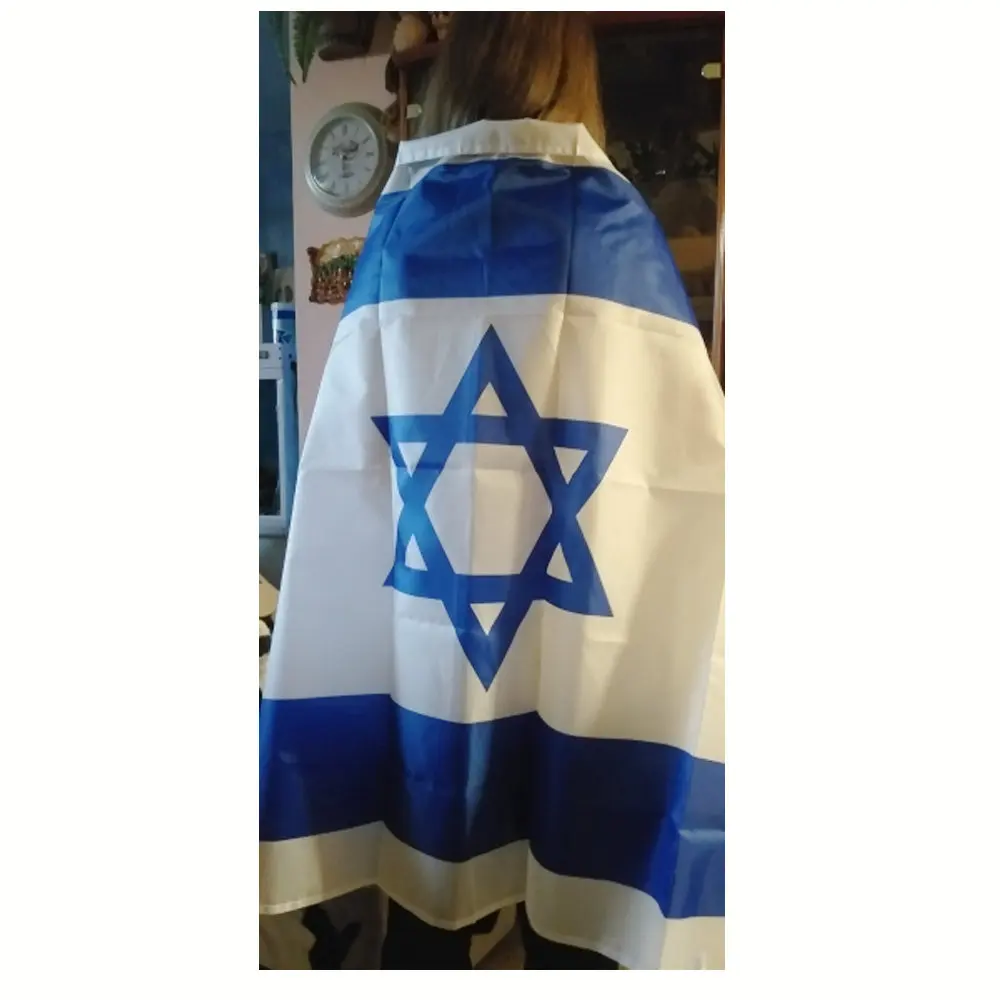 

Israel National Flag 90X150cm Hanging Polyester 3*5 feet ISR IL israel National Flags big banners For Decoration
