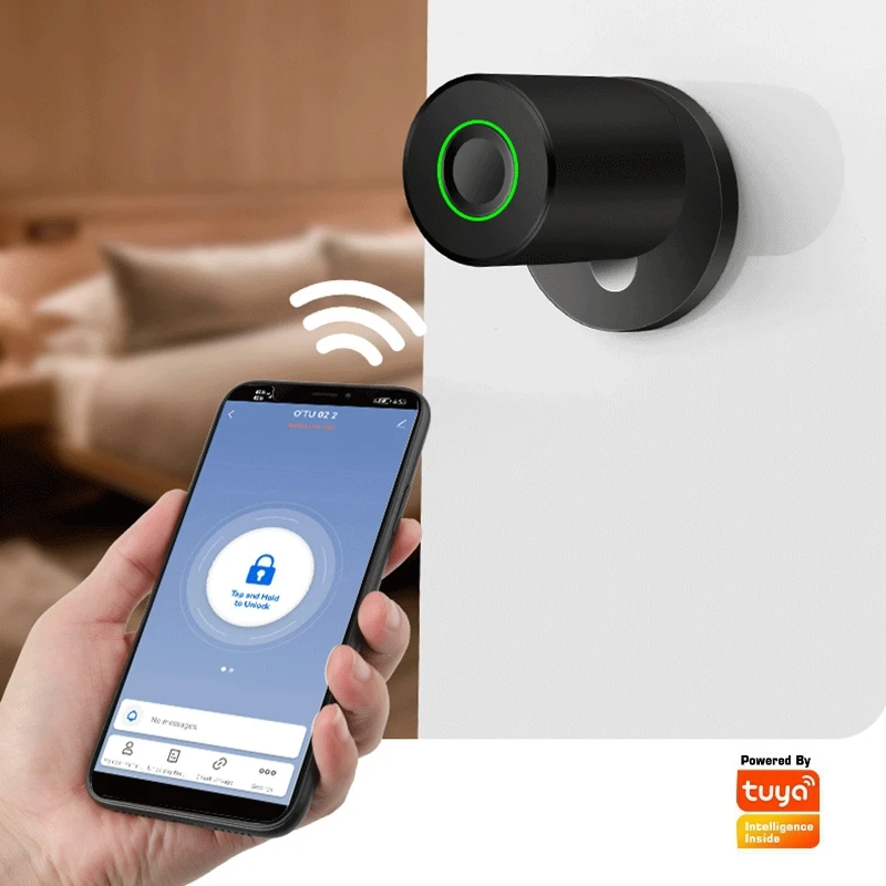 

Замок электронный Tuya с блокировкой по отпечатку пальца, из цинкового сплава, без ключа