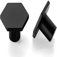 matte black cabinet knobs dresser drawers knobs 1 15 inch kitchen cabinet hardware cabinet knobs solid hexagon dresser knobs