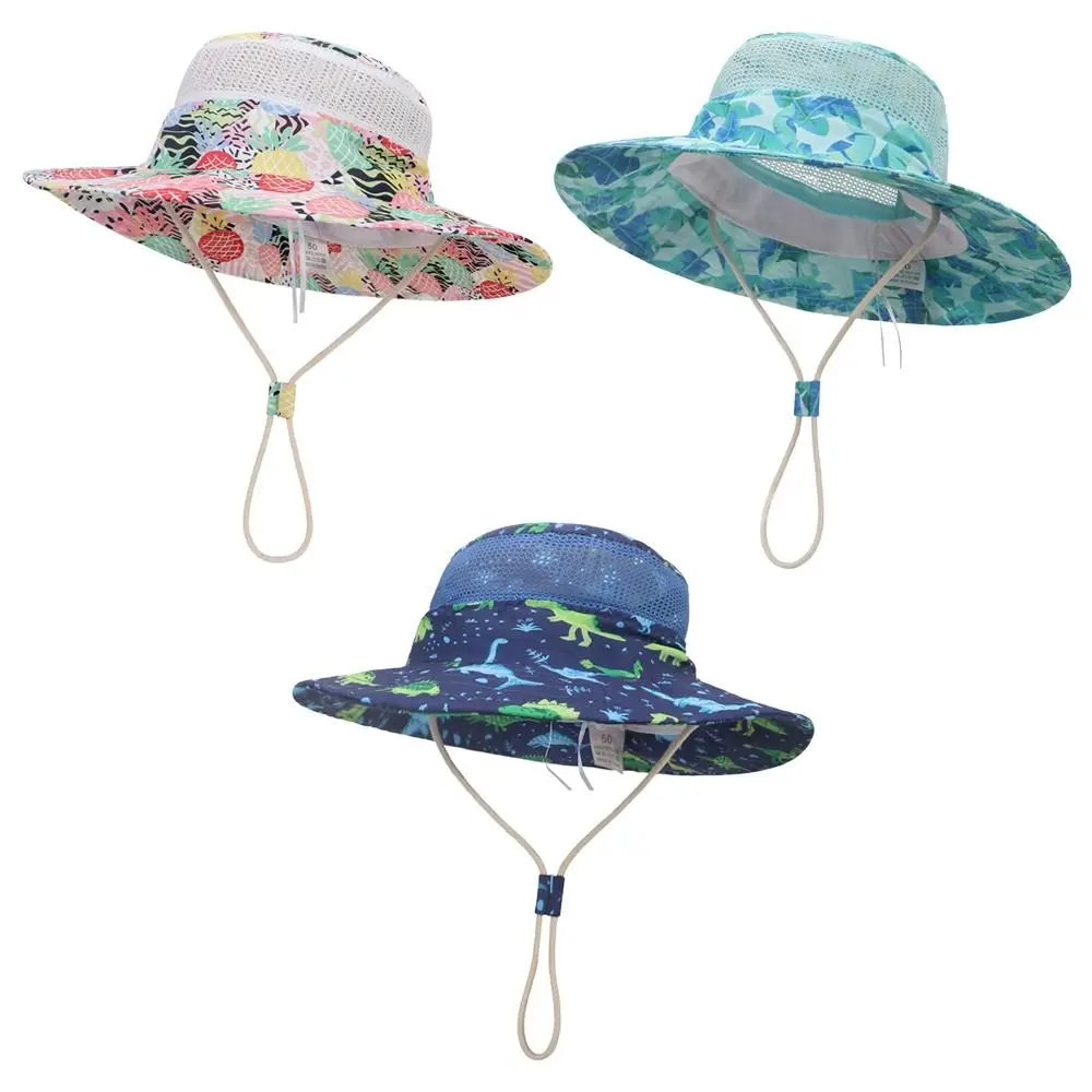 

Girls Boys Anti-UV Big Visors Foldable Wide Brim Beach Cap Bucket Hat Fisherman Cap Baby Sun Hat