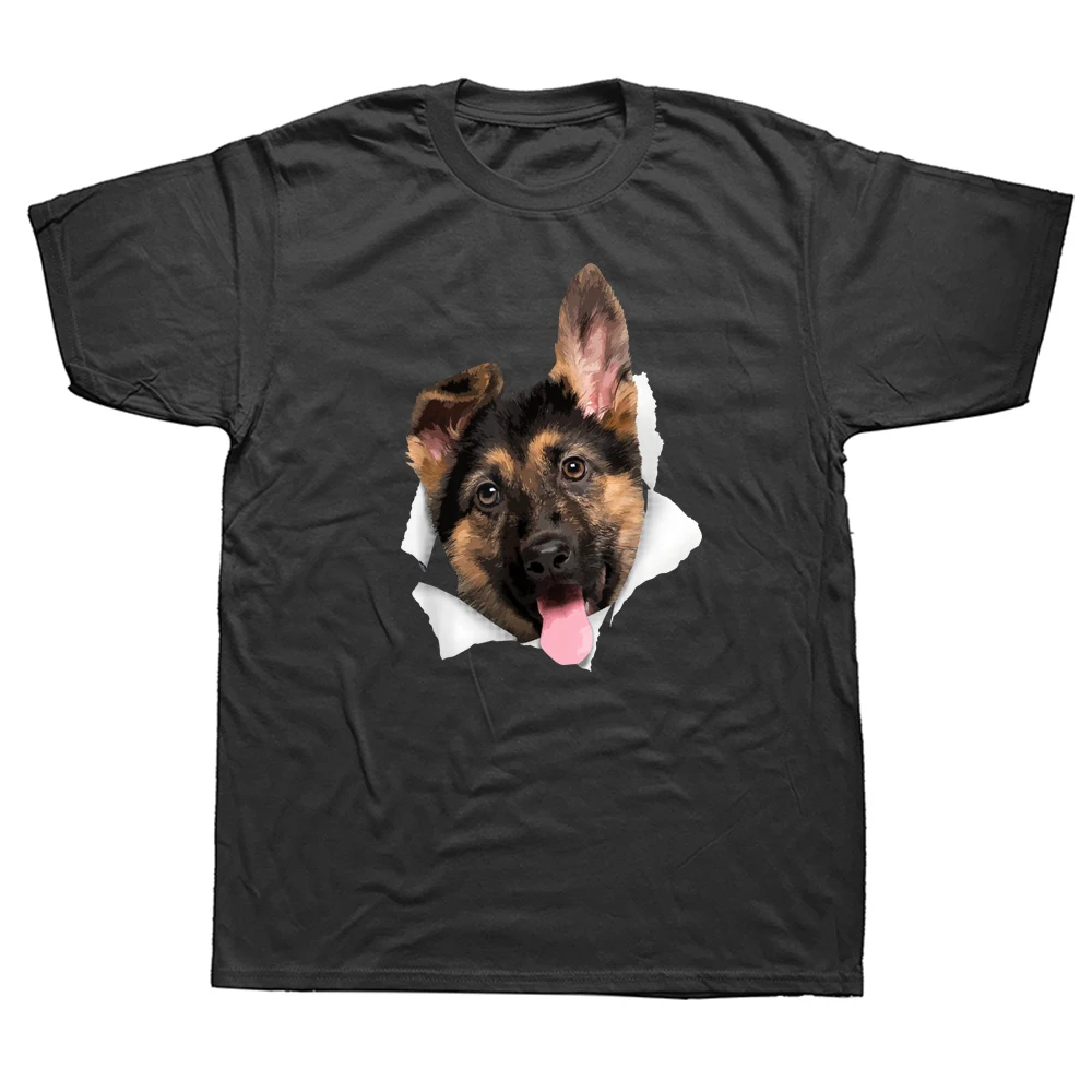 

Funny German Shepherd Lovers Pet Dog T Shirts Graphic Cotton Streetwear Short Sleeve Birthday Gifts Summer Style T-shirt Mens