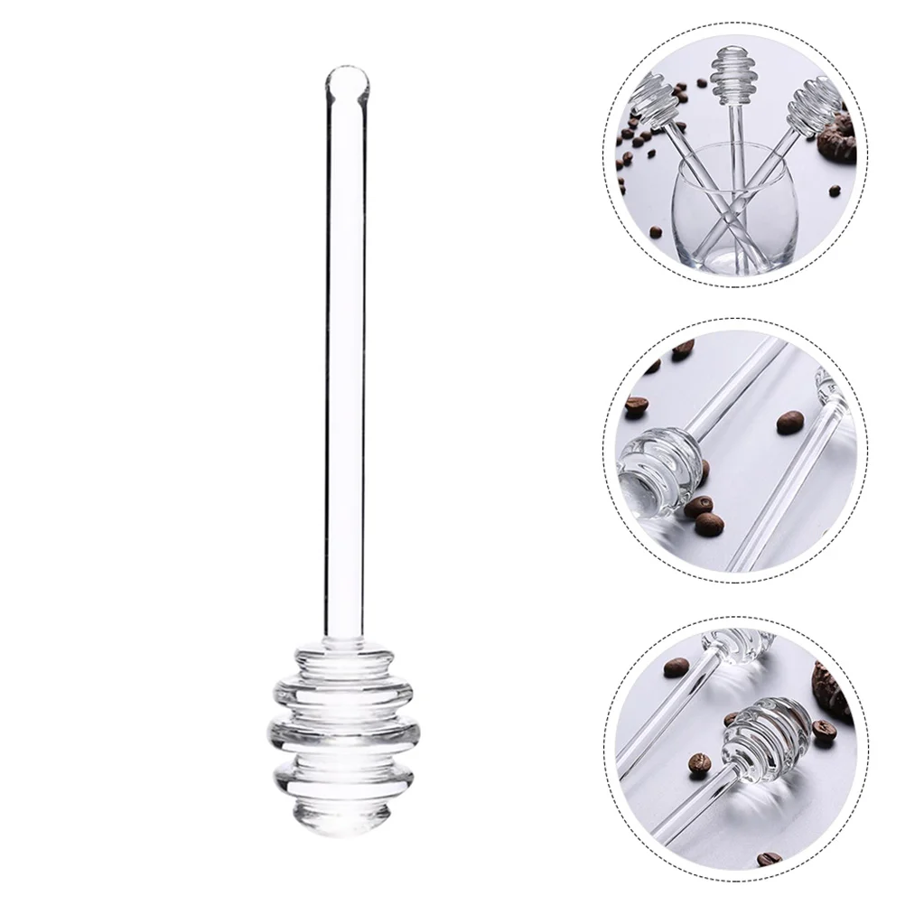 

Honey Dipper Sticks Honeycomb Honey Drizzler Glass for Honey Jar Dispenser Drizzle Honey 2pcs
