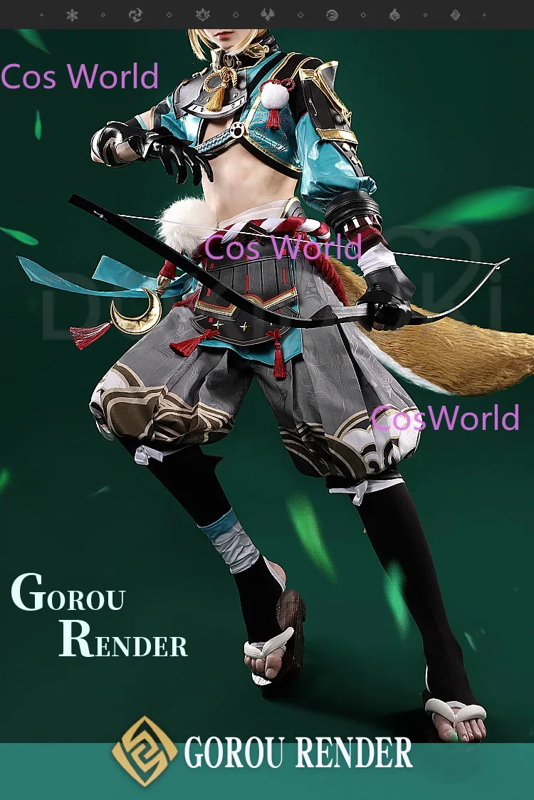 В НАЛИЧИИ Gorou Косплей Игра Genshin Impact Костюм DokiDoki-SR Рождество