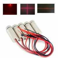 5pcs adjustable 650nm 50mw dotlinecross red laser diode module focusable head 1230mm