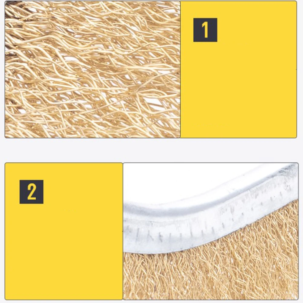 

1 Pcs Steel Wire Brush Barbecue Cleaning Copper Brush Derusting Brushsteel Rust Removal Wire Brush For Hand Cleaning Tools