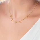 Женская цепочка из нержавеющей стали с подвеской в виде букв