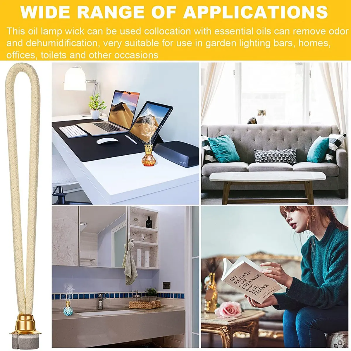 2 шт. 18 мм сменная ароматическая масляная лампа фитиль ароматная каталитическая