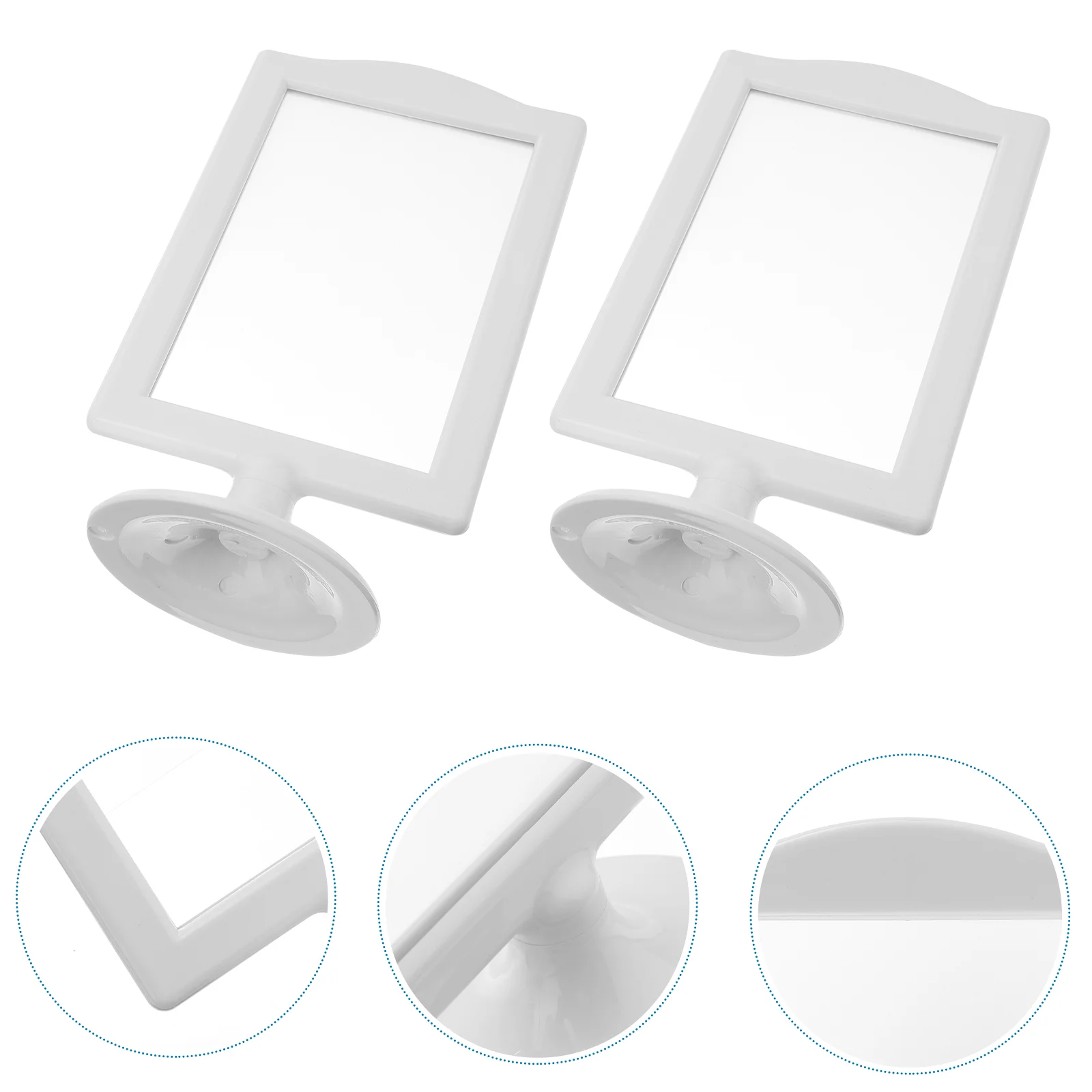 

4 Pcs Photo Frame Holder Clip Stand Table Picture Standing Frames Double Sided Display Decorative