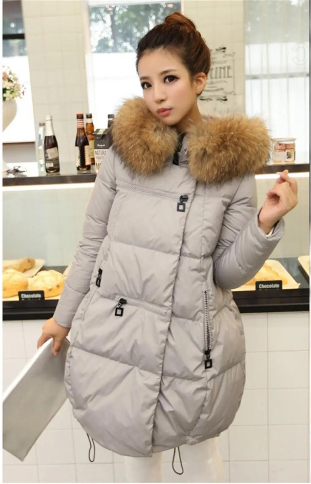 Winter Thicke Down Cotton Jacket Parkas Women Clothes Korean Loose Hooded Long Outerwear Coat Pregnantt korean
