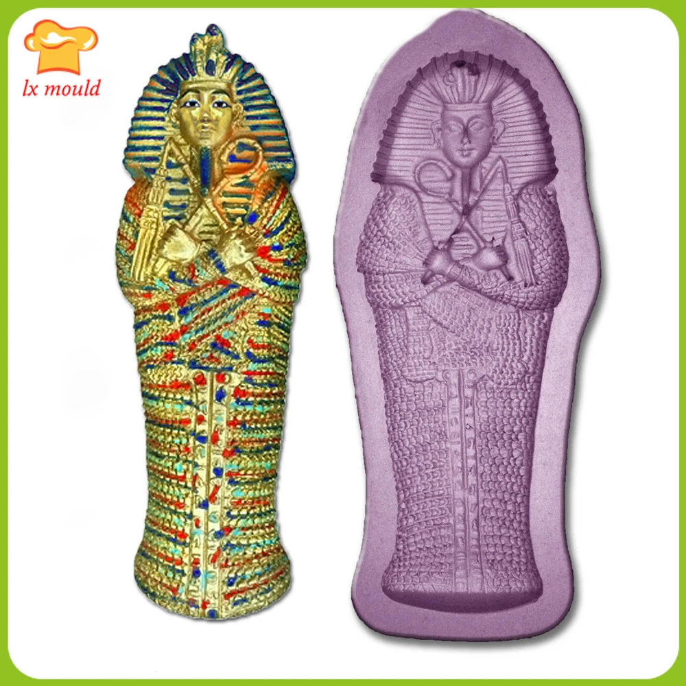 Египетский фараон силиконовая форма Tutankhamun глазурь сахарная торт стандартная