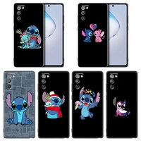 super cute stitch phone case for samsung a7 a52 a53 a71 a72 a73 a91 m22 m30s m31s m33 m62 m52 f23 f41 f42 5g 4g tpu case