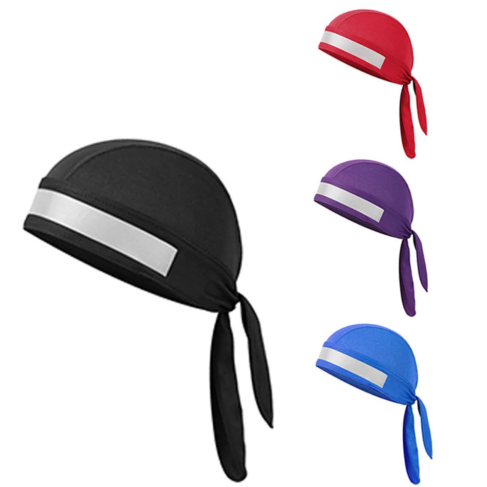 

Running Cycling Equipment Quick Dry Breathable Biking Entertainment Cycling Caps Headwear Elastic Hat Solid Color Cap