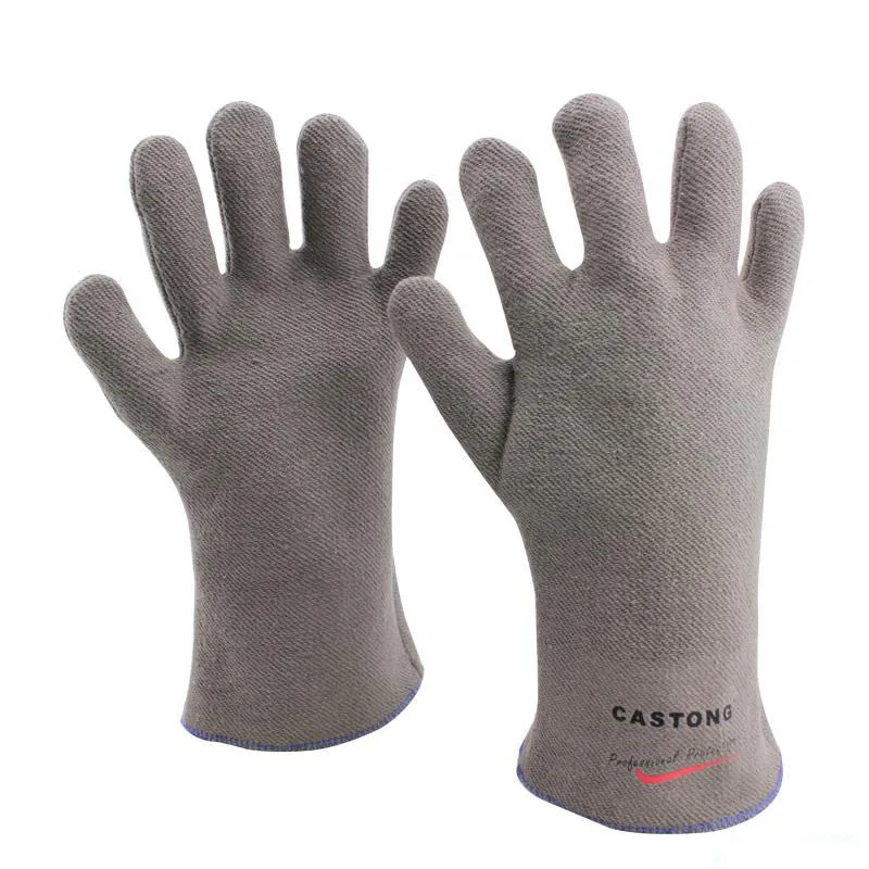 

250 degrees heat insulation gloves High temperature resistant gloves to hot flame retardant anti-scald fire Aramid fiber woven