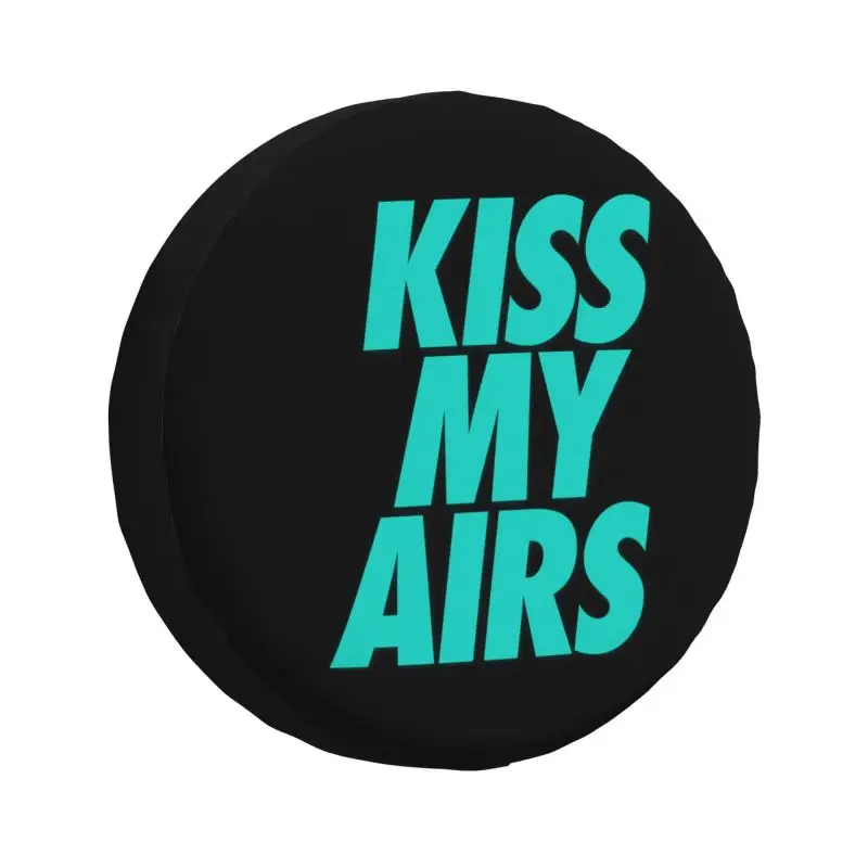 

Custom Kiss My Airs Spare Tire Cover for Prado Pajero Jeep 4WD 4x4 SUV Car Wheel Protector 14" 15" 16" 17" Inch